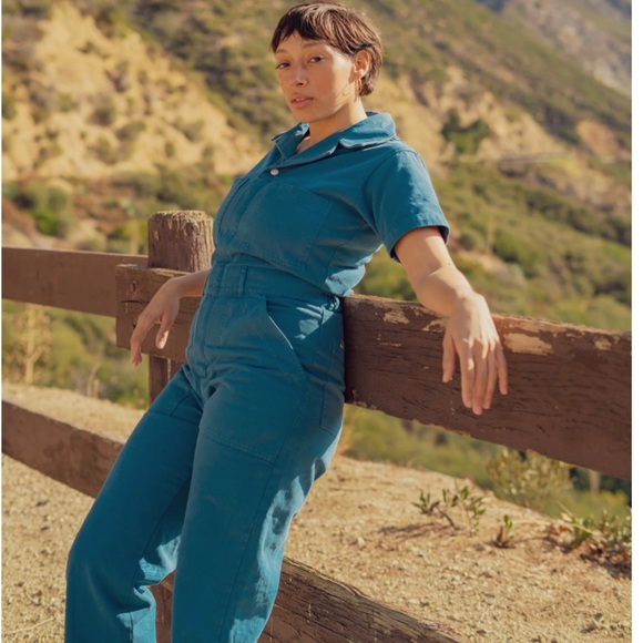 Petite Short Sleeve Jumpsuit - Big Bud Press - Picture 6 of 7